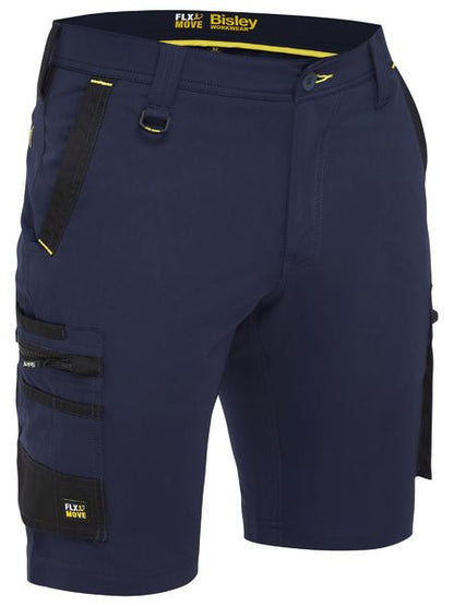 Bisley Flx and Move 4 Way Stretch Zip Cargo Shorts