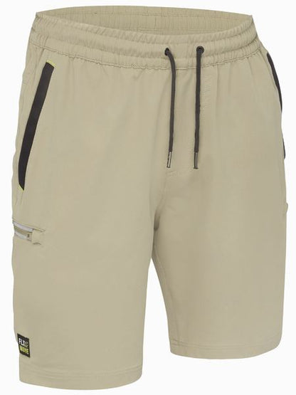 Bisley Flx and Move 4 way Stretch Elastic Waist Cargo Shorts